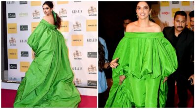 Deepika Padukone Looks Ravishing In Parrot Green Dress With Dramatic Sleeves, Have A Look
