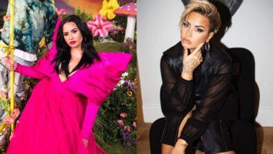 Demi Lovato In Sequin Vs In Satin? Which Is Your Favourite Look?