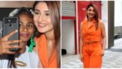 Dhvani Bhanushali Sizzles In Orange Monochrome Outfit