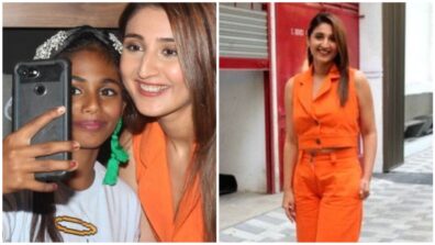 Dhvani Bhanushali Sizzles In Orange Monochrome Outfit