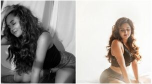 Don’t miss how Rashami Desai set the internet on fire by her looks in a black bralette with shorts