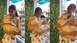 Don’t miss the end: Erica Fernandes caught on camera playing with her cute pet dog, video goes viral