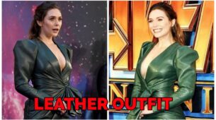 Elizabeth Olsen stuns netizens with her emerald green leather outfit