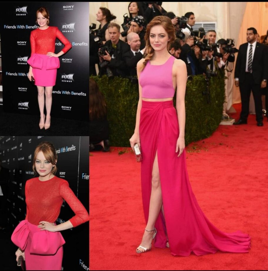 Emma Stone, Taylor Swift To Claire Foy: Divas Who Made The Fashion Statement In Amazing Red And Pink Colour Combination - 1