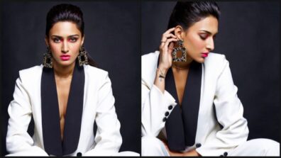 Erica Fernandes Looks Like A Royal Boss In This White Pantsuit With Pop Of Pink Lipstick