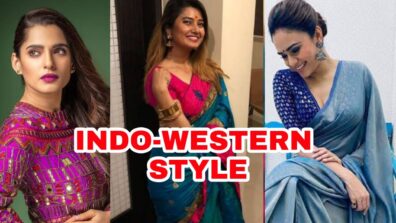 Ethnic Beauty: Amruta Khanvilkar, Prajakta Mali, Priya Bapat Look Mesmerizing In These Indo-Western Outfits