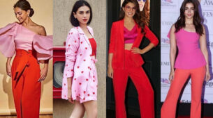 Fashion Face-off: Deepika Padukone Vs Aditi Rao Hydari Vs Jacqueline Fernandez Vs Alia Bhatt: Who dons the high chic ‘pink & red’ contrast vogue game better? Vote Now
