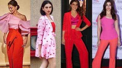 Fashion Face-off: Deepika Padukone Vs Aditi Rao Hydari Vs Jacqueline Fernandez Vs Alia Bhatt: Who dons the high chic ‘pink & red’ contrast vogue game better? Vote Now