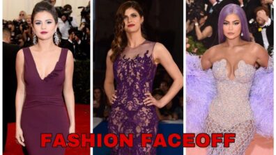 Fashion Faceoff: Kylie Jenner Vs Alexandra Daddario Vs Selena Gomez, Who Slayed The Purple Dress Looks Flawlessly?