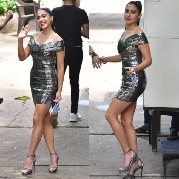 Fashion Faceoff: Sara Ali Khan Vs Sanjana Sanghi: Who Slew The Metallic Outfits Flawlessly? - 0