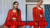 Fatima Shaikh Looks Ravishing In Red Printed Pantsuit, Go Check Pictures Here