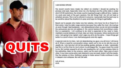 GOING OFFLINE: Amit Sadh quits social media with a heartbreaking long note, fans react