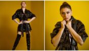 Hansika Motwani Looks Absolutely Striking In Blazer Dress With High Knee-Length Boots