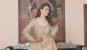 Hansika Motwani Looks Glamorous In Elegant Golden Gown.