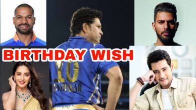 #HappyBirthday Sachin Tendulkar: Mahesh Babu, Rohit Sharma, Shikhar Dhawan, Madhuri Dixit & Yuvraj Singh shower him with good wishes