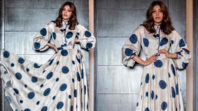 Head-Turning Looks Of Kajal Aggarwal In White With Blue Polka Dots, See Pictures Here