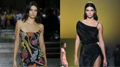 Heart-melting gorgeous looks of Kendall Jenner in Versace on a runway: Have a look