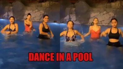 Helly Shah dances in a pool with friends, fans love it