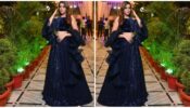 Hiba Nawab shines and shimmers in navy blue lehenga choli