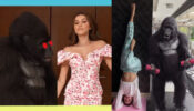 Hilarious Fun: Tara Sutaria & Ananya Panday caught on camera dancing with a big ‘gorilla’, fans wonder what’s happening?