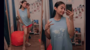 Hot Babe: Anushka Sen shares new workout photo in red shorts and grey tank top, fans go bananas