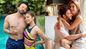 Hot Pool Romance: Dheeraj Dhoopar caught on camera getting cosy shirtless in swimwear with wife Vinny Arora, fans feel the heat