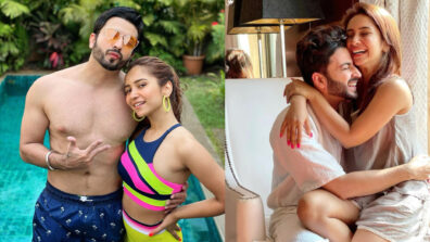 Hot Pool Romance: Dheeraj Dhoopar caught on camera getting cosy shirtless in swimwear with wife Vinny Arora, fans feel the heat