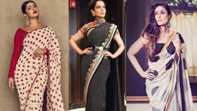 [Hot Saree Babe] Priyanka Chopra Vs Kareena Kapoor Vs Kangana Ranaut: Who slays the polka dot look best? Vote Now