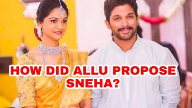 How Did Allu Arjun Propose Sneha Reddy? Full Love Story Revealed