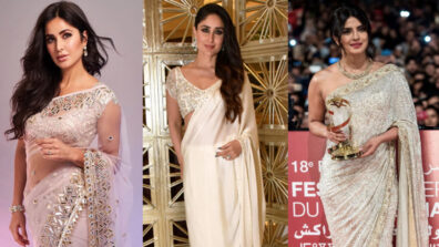 IN PHOTOS: Katrina Kaif, Kareena Kapoor & Priyanka Chopra’s love for embellished designer sarees