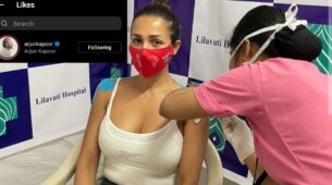 India Against Coronavirus: Malaika Arora gets first dose of Covid-19 vaccine, boyfriend Arjun Kapoor reacts