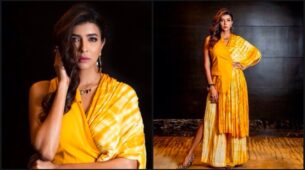Indo Western Outfits Are Amazing And This Is How Lakshmi Manchu Dazzles In Yellow