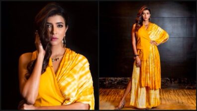 Indo Western Outfits Are Amazing And This Is How Lakshmi Manchu Dazzles In Yellow