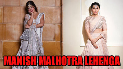 Jacqueline Fernandez Or Karisma Kapoor: Who Looks Sizzling In Manish Malhotra Lehenga?