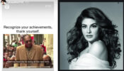 Jacqueline Fernandez shares motivational message on social media, fans feel inspired