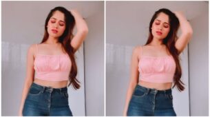 Jannat Zubair’s recent reel in blush pink crop top and denim is just fascinating, go have a look