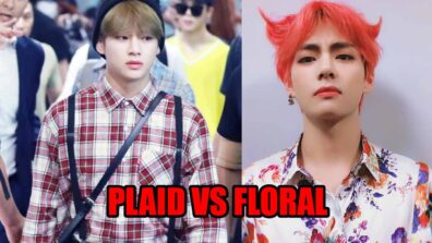 [K-pop Fashion] Plaid VS Floral: Which Look Suits On BTS V Aka Kim Taehyung?