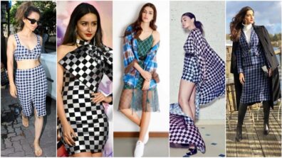 Kangana Ranaut To Kriti Sanon: 5 Divas Who Made Amazing Fashion Statements In Checkered Outfits