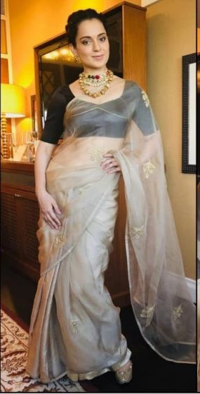 Kangana Ranaut’s Silk Saree Collection Is Worth To Count On For Your Festive Look - 0