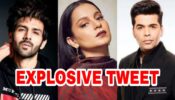 Kartik Aaryan Dostana 2 Controversy: Kangana Ranaut lashes out at Karan Johar, calls him ‘chindi nepo vulture’