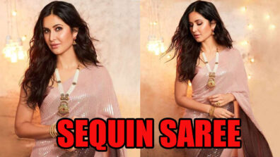 Katrina Kaif Shines In This Sequin Saree, Have A Look