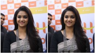 Keerthy Suresh Is Raising The Hotness Quotient In Her Silver Saree Looks