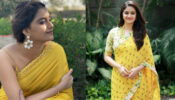 Keerthy Suresh rejuvenates her summer vibes in a yellow saree, fans love it