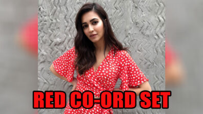 Kriti Kharbanda Looks Amazing In Red Co-Ord Set With Heart Print, Have A Look