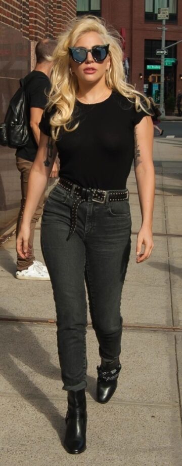 Lady Gaga Stunning In All Denim, Have A Look - 1