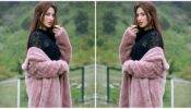 Mahira Sharma looks gorgeous in black with a furlong jacket