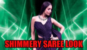 Malaika Arora Made Her Fashion Statement In This Purple Shimmery Saree, See Pictures Here