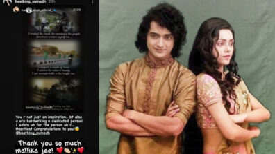 Mallika jee: RadhaKrishn fame Sumedh Mudgalkar’s special adorable message for Mallika Singh goes viral on social media