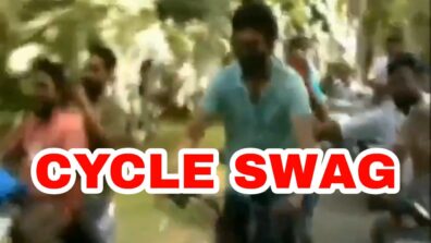 Master Swag: Thalapathy Vijay takes a bicycle ride to avoid traffic before voting, netizens impressed