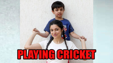 Must Watch How Divya Khosla Kumar Plays Cricket With Her Son, View Here